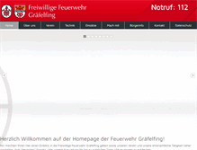 Tablet Screenshot of feuerwehr-graefelfing.de